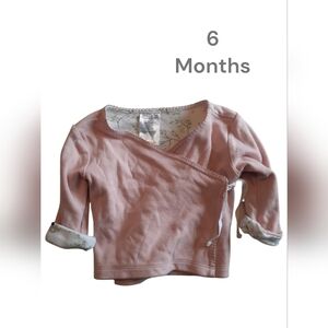 ✅4/25$✅ Trois Moutons 6 months Pink Baby Wrap Top Koala